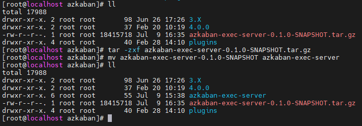 azkaban-exec-server上传服务器