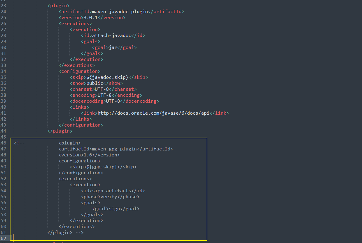 maven-gpg-plugin插件注释