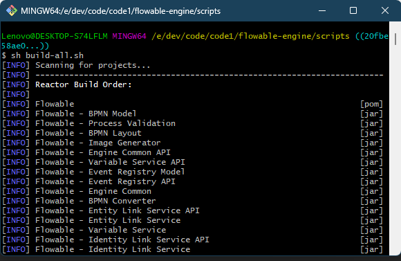 flowable脚本安装