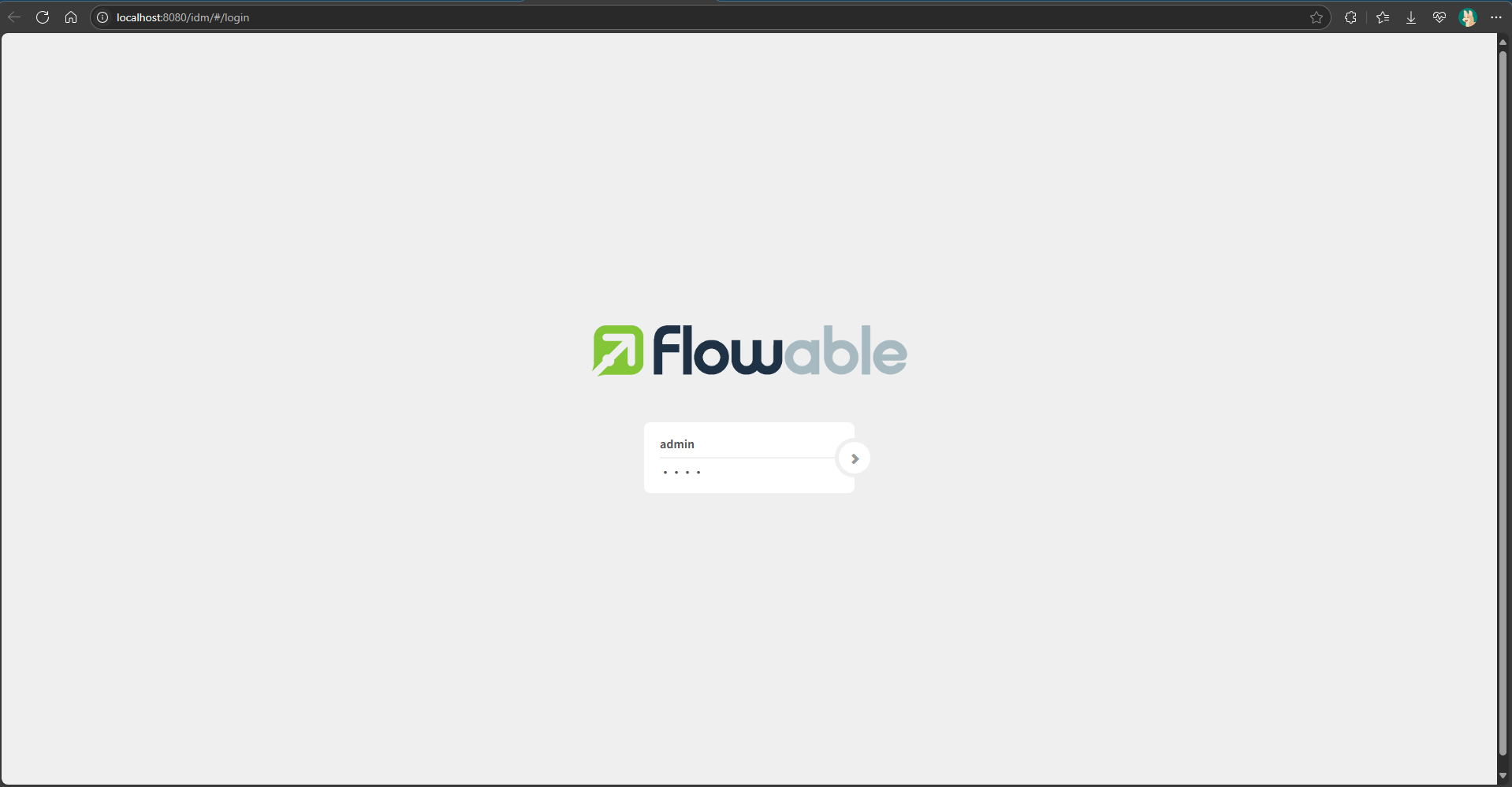 flowable-ui登录界面