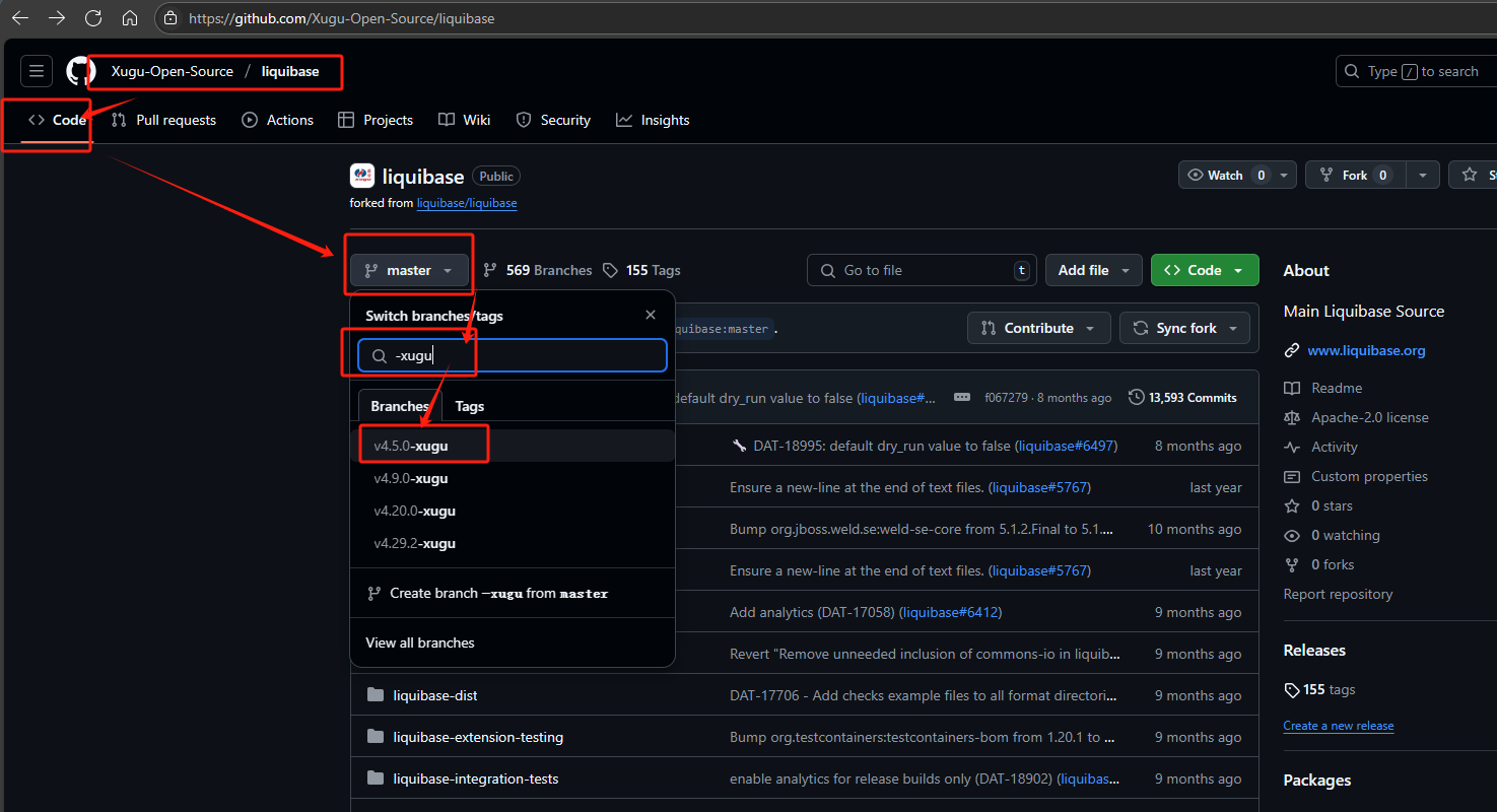 liquibase版本选择