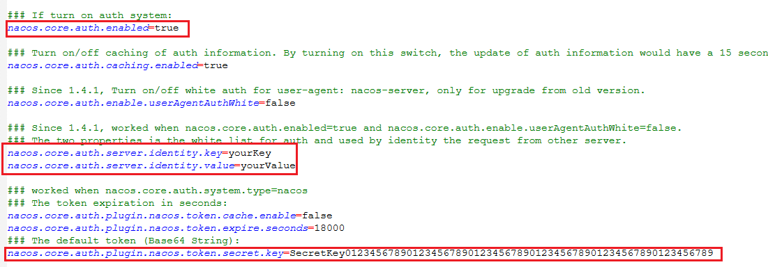 nacos-开启鉴权配置
