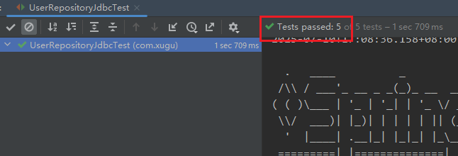 xugu-springboot-demo-执行测试完成